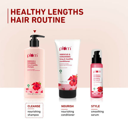 Plum Hibiscus & Ceramides Shampoo For Long, Healthy Hair