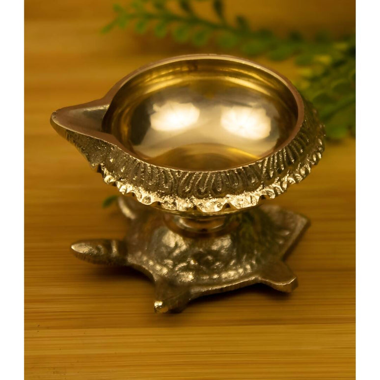 Spillbox Gold Toned Vasthu Deep Pooja Essentials