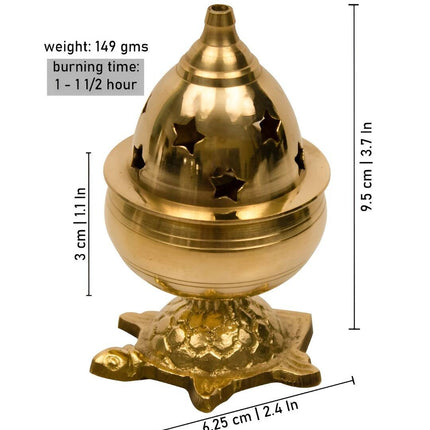 Spillbox Gold-Toned Brass Kachua Goblet Diyas Pooja Essential