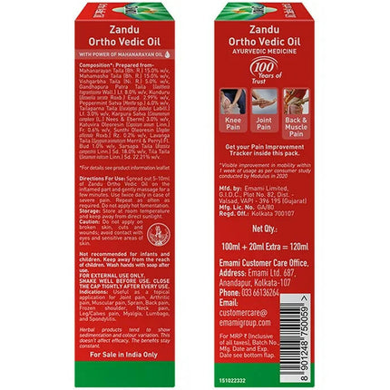 Zandu Ortho Vedic Knee & Joint Pain Oil