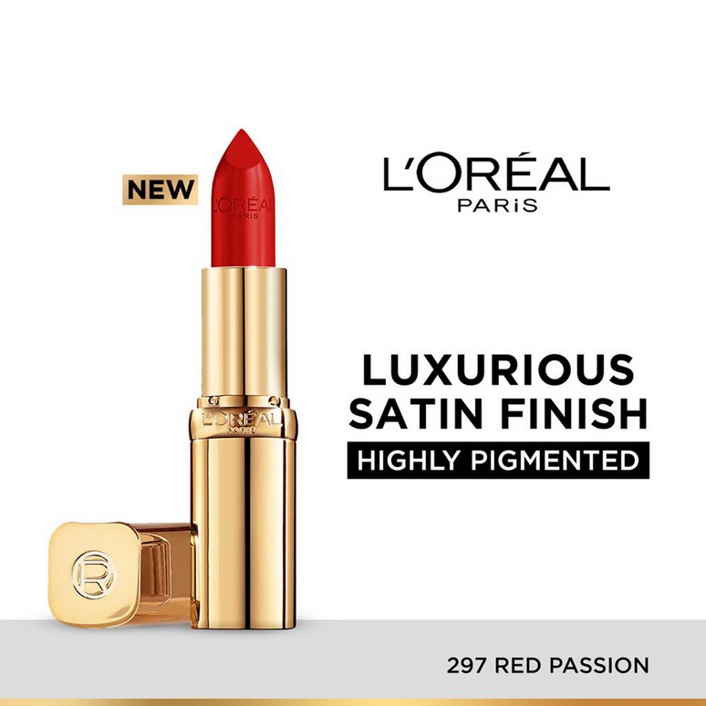L'Oreal Paris Color Riche Satin Lipstick - 297 Red Passion