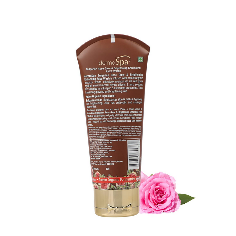 Lotus Professional Dermo Spa Bulgarian Rose Glow and Brightening Enhancing Face Wash