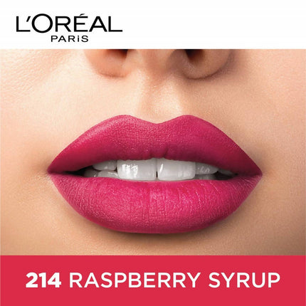 L'Oreal Paris Color Riche Moist Matte Lipstick - 214 Raspberry Syrup
