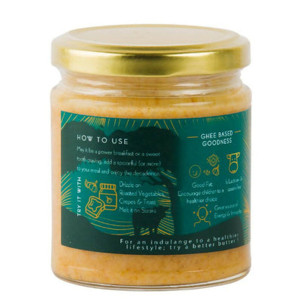 Praakritik Artisanal Garlic Ghee Spread With Himalayan Pink Salt | Bilona Method | Curd-Churned | Pure, Natural & Healthy | Grass-Fed Cultured Ghee