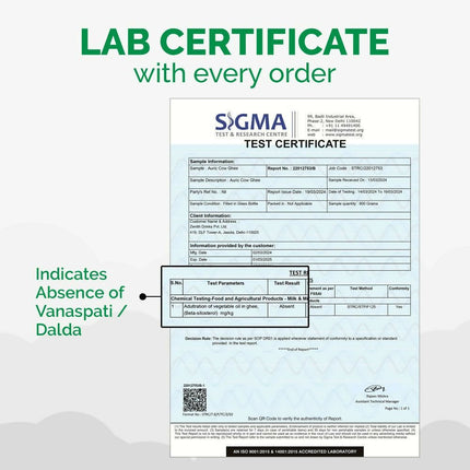 Auric A2 Bilona Desi Cow Ghee - Pure Brijwasi Ghee - Bilona Curd Churned