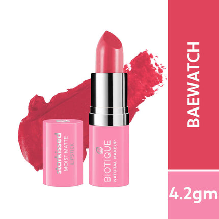 Biotique Starkissed Moist Matte Lipstick - Baewatch