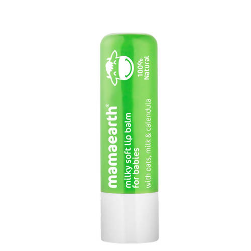 Mamaearth Milky Soft Natural Baby Lip Balm For 12-Hour Moisturization & Heals Chapped Lips - Limited Time Offer