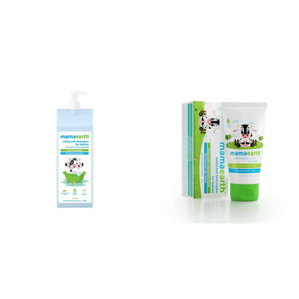 Mamaearth Milky Soft Shampoo & Milky Soft Natural Baby Face Cream for Babies