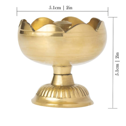 Spillbox Gold-Toned Brass Big Diya Pooja Essential