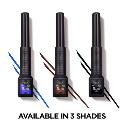 L'Oreal Paris Infaillible Grip 24H Matte Liquid Liner - 03 Brown