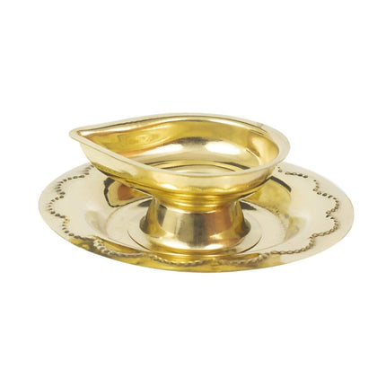 Spillbox Gold-Toned Brass Deepak Diya Pooja Essential