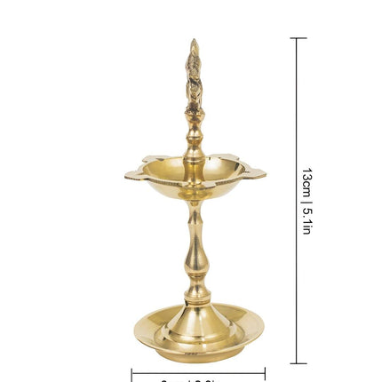 Spillbox Yellow Kuthu Vilakku Annam Small Diya Pooja Essentials