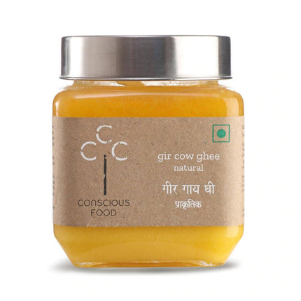 Conscious Food A2 Gir Cow Ghee (Bilona Preparation) | 100% Gir Cow Ghee | Homemade & Organic Ghee