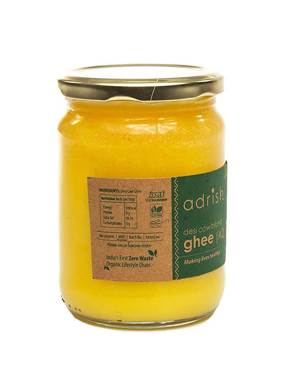 Adrish Desi Cow Bilona A2 Ghee | Pure A2 Ghee | Traditional Vedic Bilona Method Ghee | A2 Gir Cow Ghee