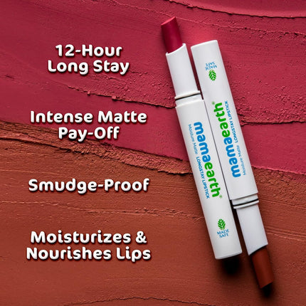 Mamaearth Moisture Matte Long Stay Lipstick-Pink Tulip