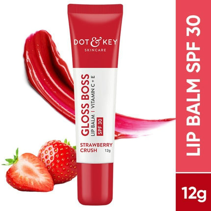 Dot & Key Gloss Boss Strawberry Red Lip Balm