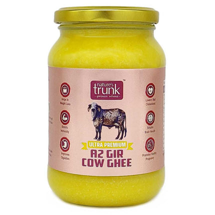 Nature's Trunk A2 Gir Cow Ghee - A2 Desi Gir Cow Ghee, Desi Ghee, Pure A2 Cow Ghee, free-grazing Grass-fed A2 Desi Ghee