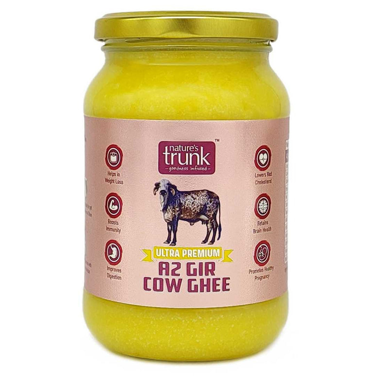 Nature's Trunk A2 Gir Cow Ghee - A2 Desi Gir Cow Ghee, Desi Ghee, Pure A2 Cow Ghee, free-grazing Grass-fed A2 Desi Ghee