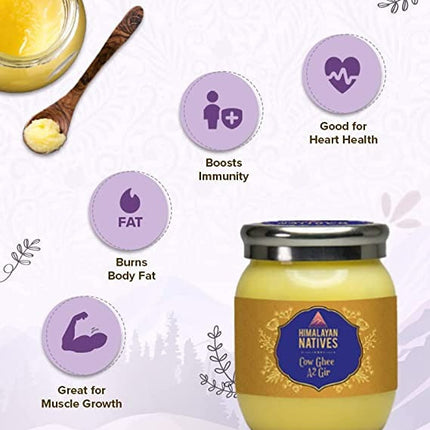Himalayan Natives A2 Gir Cow Ghee | Homemade A2 Cow Desi Ghee | Traditional Charned Ghee