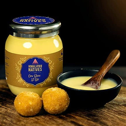 Himalayan Natives A2 Gir Cow Ghee | Homemade A2 Cow Desi Ghee | Traditional Charned Ghee