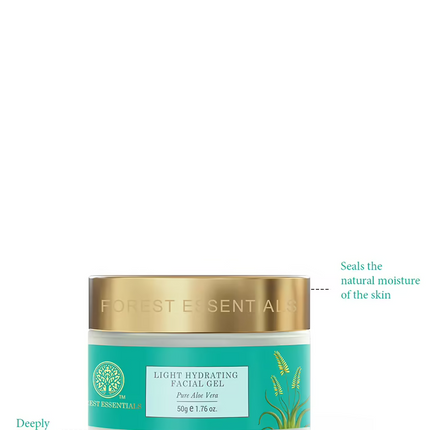 Forest Essentials Light Hydrating Moisturising Facial Gel Pure Aloe Vera