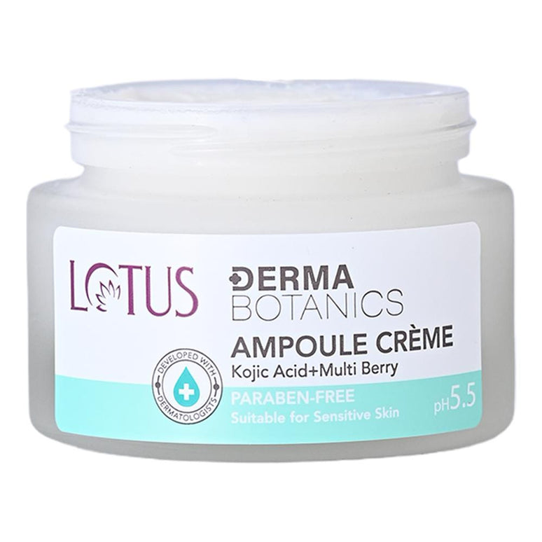 Lotus DermaBotanics Kojic Acid + Multi Berry Ampoule Crème, pH5.5, For Sensitive Skin