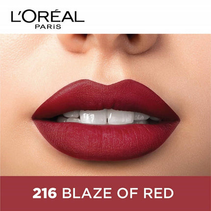 L'Oreal Paris Color Riche Moist Matte Lipstick - 216 Blaze Of Red