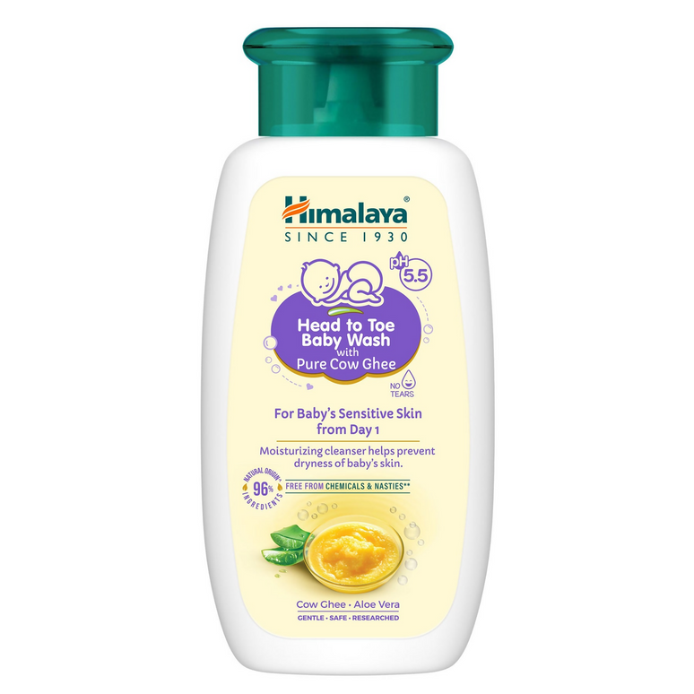 Himalaya Herbals Head to Toe Baby Wash with Pure Cow Ghee