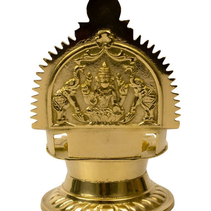 Spillbox Gold-Toned Brass Kamachi Diya Pooja Essential