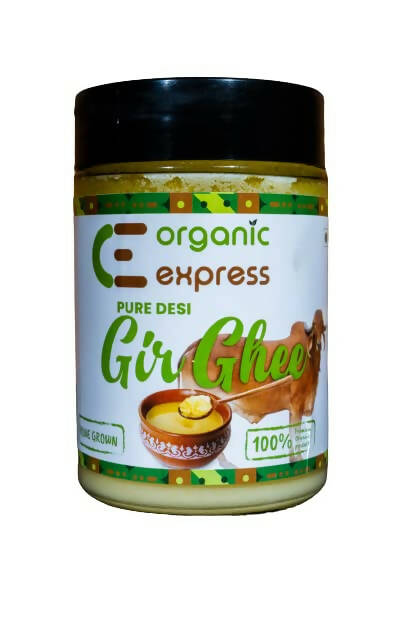 Organic Express A2 Gir Ghee | 100% Gir Cow Ghee | Vedic Bilona Method | Grassfed, Cultured, Premium & Traditional Ghee | Immunity Booster