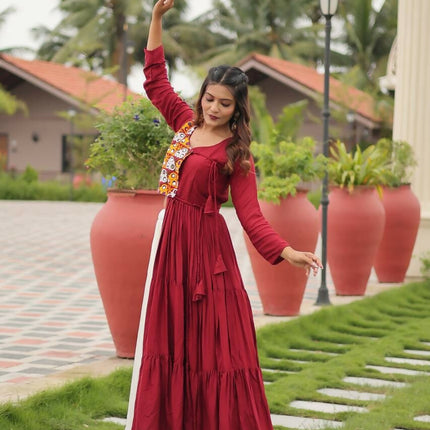 Aastha Fashion Off White Pure Cotton Designer Navratri Lehenga Choli Collection