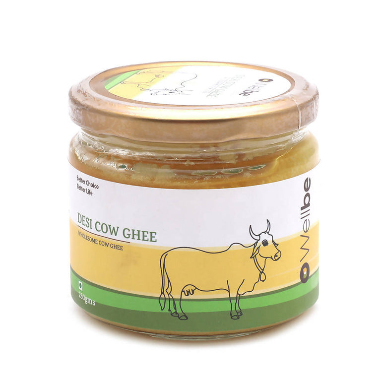 Wellbe Desi Cow Ghee | Indian Hallikar Cow Ghee | Pure A2 Ghee | Natural & Healthy | Better Choice - Better Life