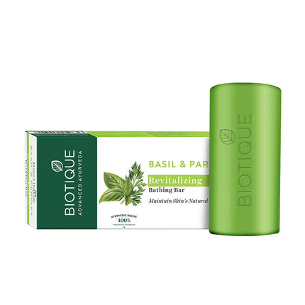 Biotique Bio Basil And Parsley Revitalizing Bathing Bar