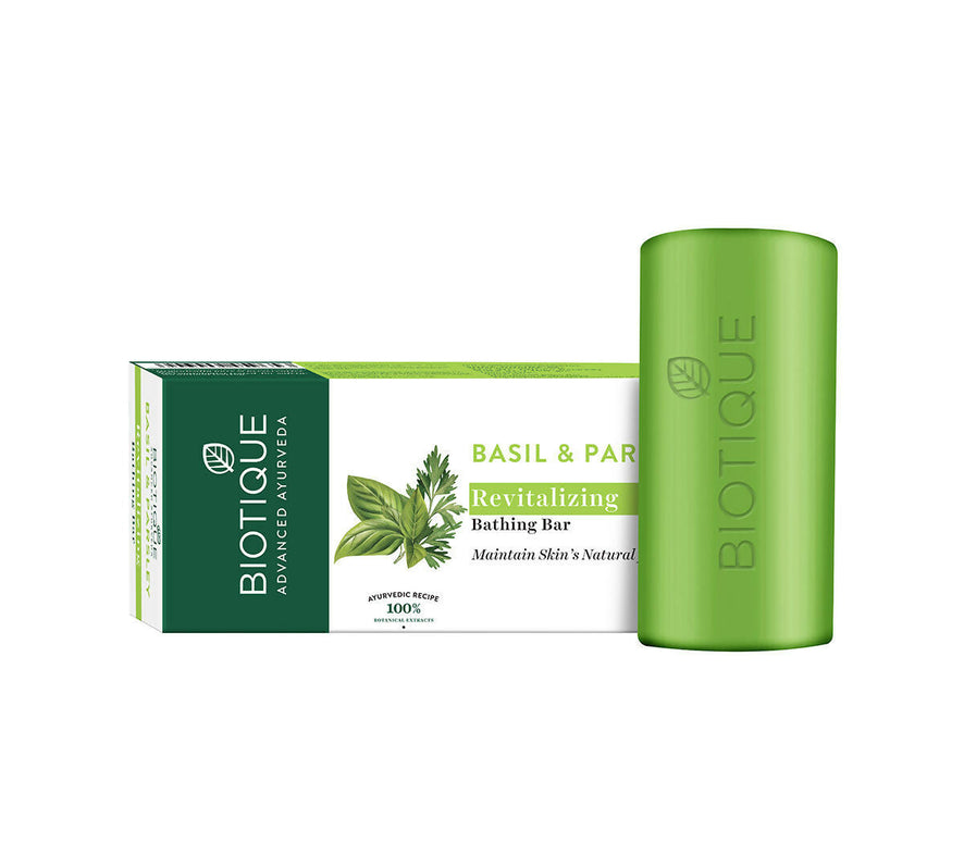 Biotique Bio Basil And Parsley Revitalizing Bathing Bar