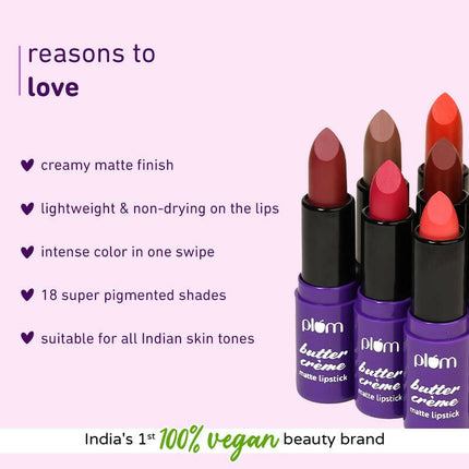 Plum Butter Crème Matte Lipstick Mocha Muse - 126 (Brownish Pink Nude)