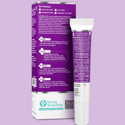 The Derma Co Snail Peptide 96 Under Eye Repair Cream With Snail Mucin & Peptide Complex For Dark Circles & Puffiness