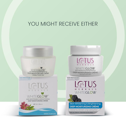 Lotus Herbals White glow Skin Whitening and Brightening Deep Moisturising Creme Spf 20 Pa+++
