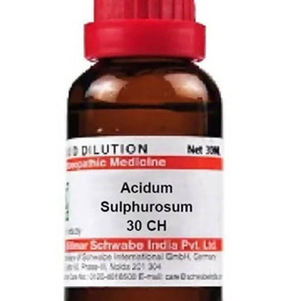 Dr. Willmar Schwabe India Acidum Sulphurosum Dilution