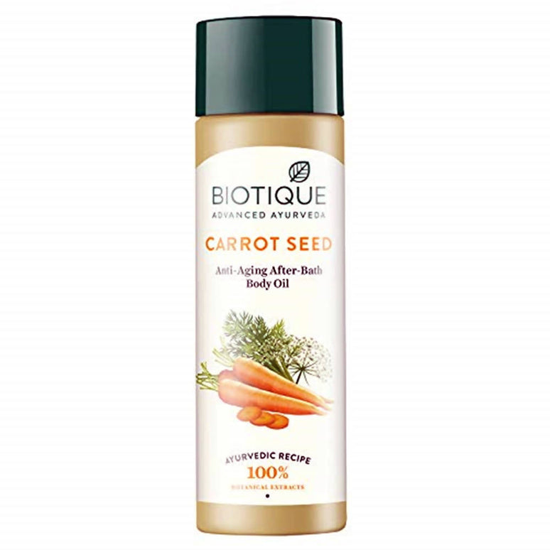 Biotique Advanced Ayurveda Bio Carrot Seed Anti-Aging After-Bath Body Oil