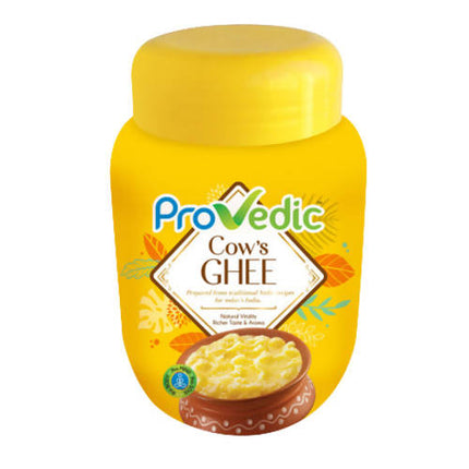 ProVedic Cow Ghee | Pure and Natural (1000ml Pet Jar) Cow Ghee for Good Digestion and Immunity | Made with Fresh Cow's Milk, Granular (Danedaar) Texture | Rich Taste and Aroma