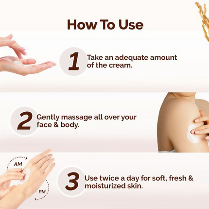 Mamaearth Rice Dewy Bright Light Moisturizing Cream with Rice Water & Niacinamide For Glass-Skin