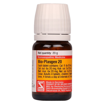 Dr. Willmar Schwabe India Germany Bio-Plasgen 20 Tablets