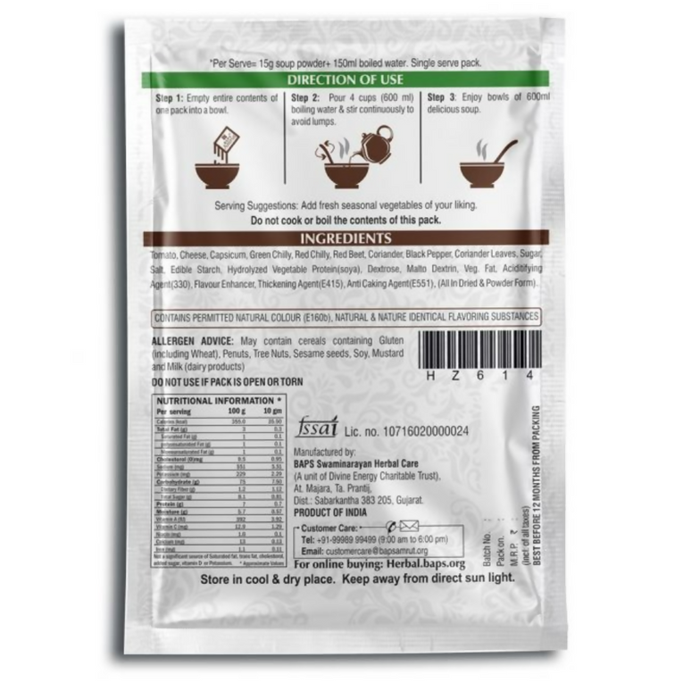 Baps Amrut Cheesy Tomato Soup