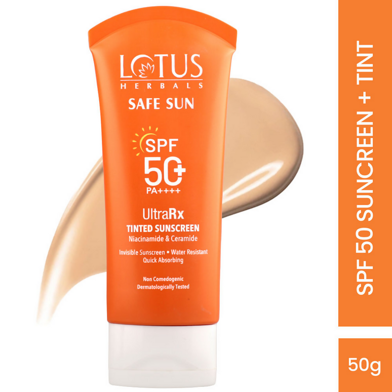 Lotus Herbals Safesun Ultrarx Tinted Sunscreen SPF 50+ PA++++