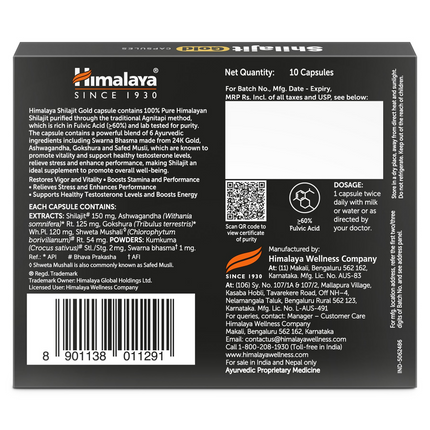 Himalaya Herbals SJ Gold Capsules