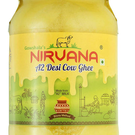 Gowshala's Nirvana A2 Desi Cow Ghee | Made From A2 Desi Cow's Milk | Premium Desi Ghee