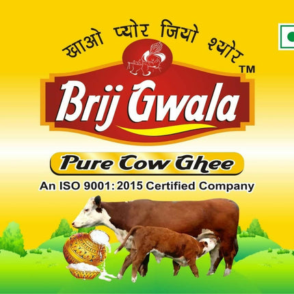 Brij Gwala Desi Cow Ghee | Pure Cow Ghee for Better Digestion and Immunity | Made From Grass Fed Cow's Milk