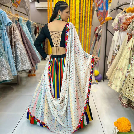 Aastha Fashion Multi Lining Maslin Heavy Digital Print Semi Stitched Wedding Wear Lehenga Choli