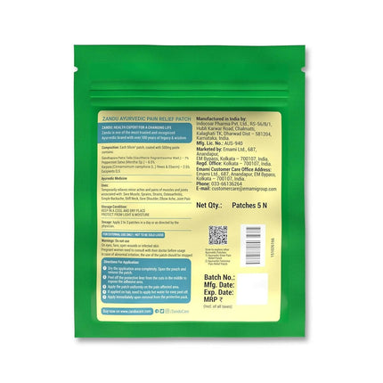 Zandu Ayurvedic Pain Relief Patch