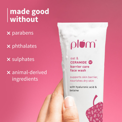 Plum Oat & 1% Ceramide Barrier Care Face Wash